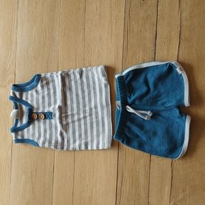 Lulu & Roo tank and shorts set 6-12 mo